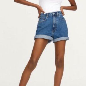 ZARA Ultra High Rise Cuffed Shorts
